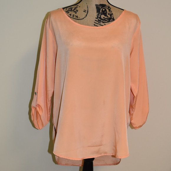 Fun & Flirt Tops Light Peach Colored Shirt Poshmark